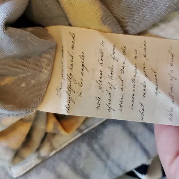 NWT Raquel Allegra Gray and Yellow Long Sleeve Top - Picture 10 of 11